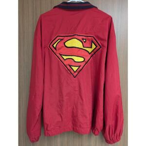 Tommy Hilfiger SUPERMAN Golf Yacht Jacket Windbreaker Water Resistant Red